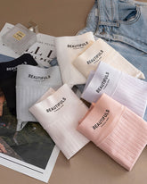 Calcinha de algodão sem costura antibacteriana - [Kit com 5 unidades] + Frete Grátis