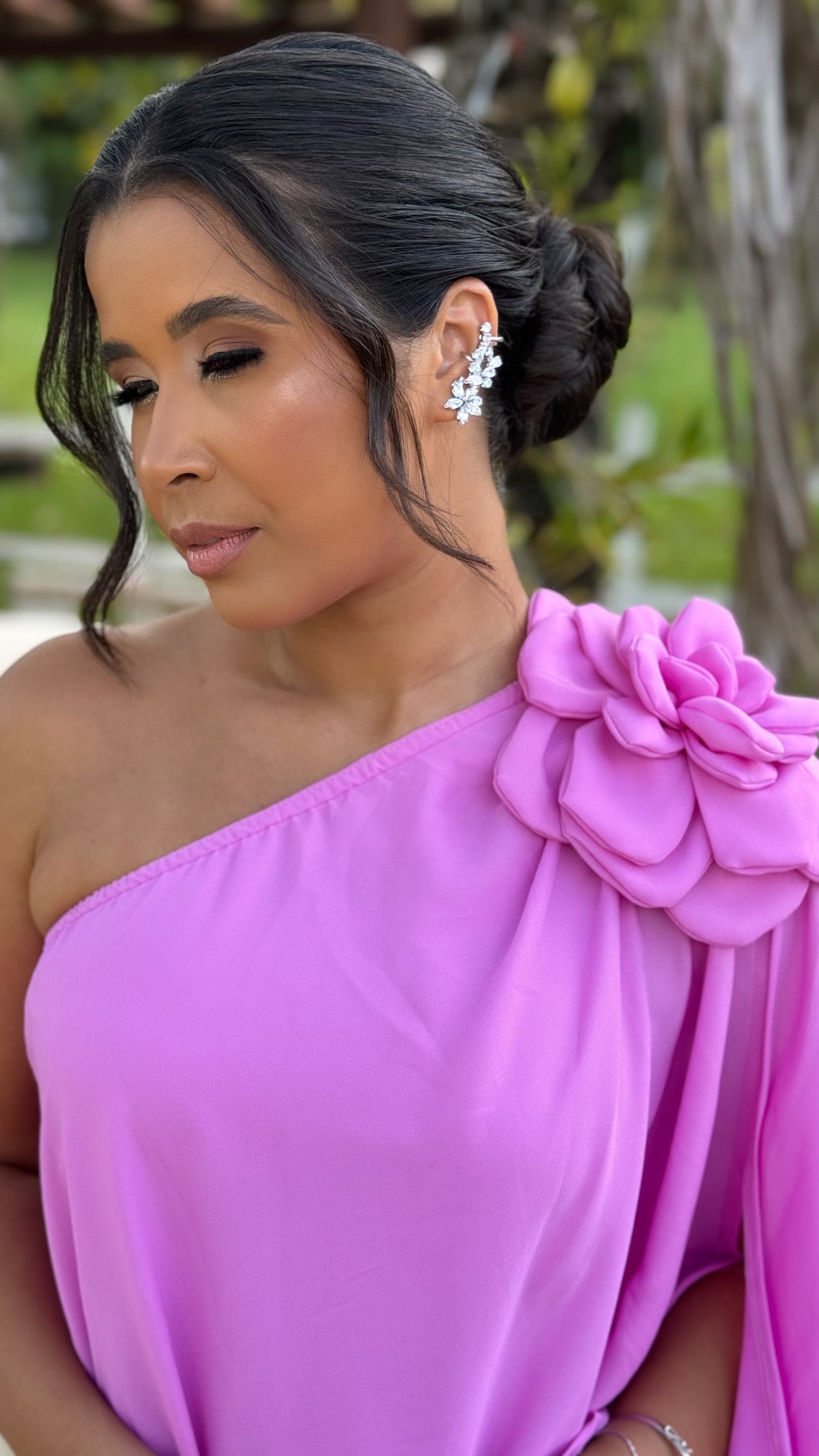 Vestido Mia- Ombro Só Flor Chifon