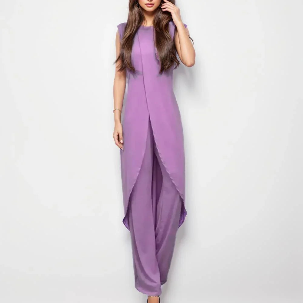 Conjunto Élise™ em Malha Fresca com Sobreposição Elegante / Conforto e Estilo para Todas as Ocasiões!