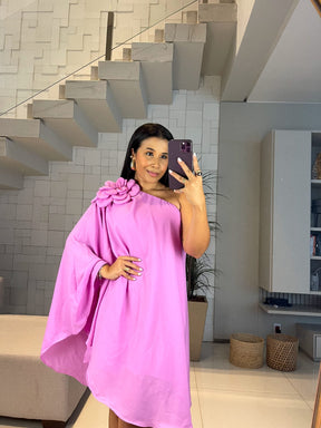 Vestido Mia- Ombro Só Flor Chifon