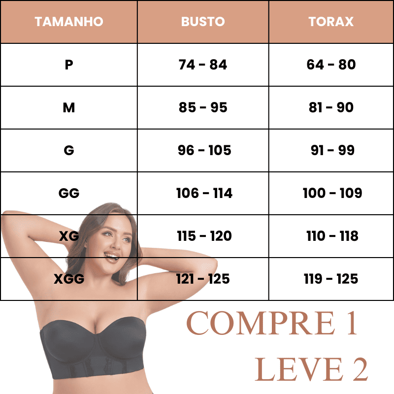 Sutiã Corset Modelador – Elegância e Sustentação [COMPRE 1 LEVE 2] + Alças Removíveis Grátis